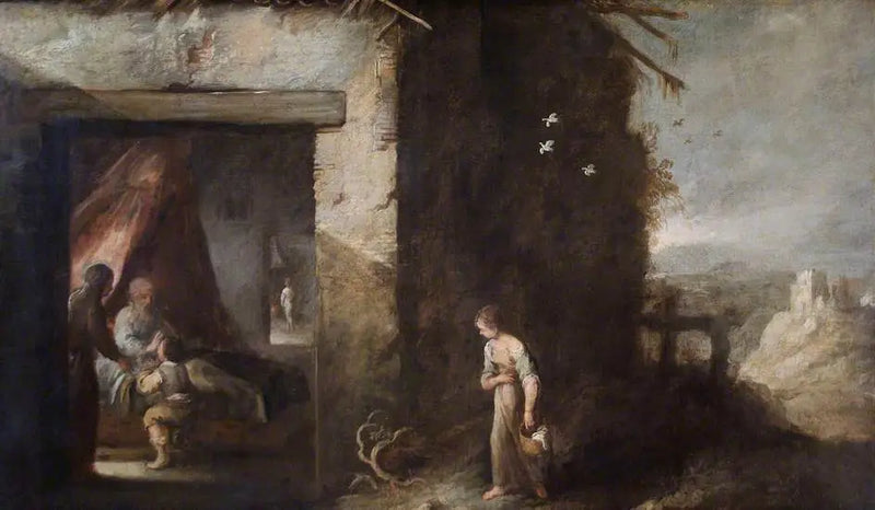 आइज़ैक जैकब को आशीर्वाद देते हुए - बार्टोलोमे़ एस्टेबान मुरिलो