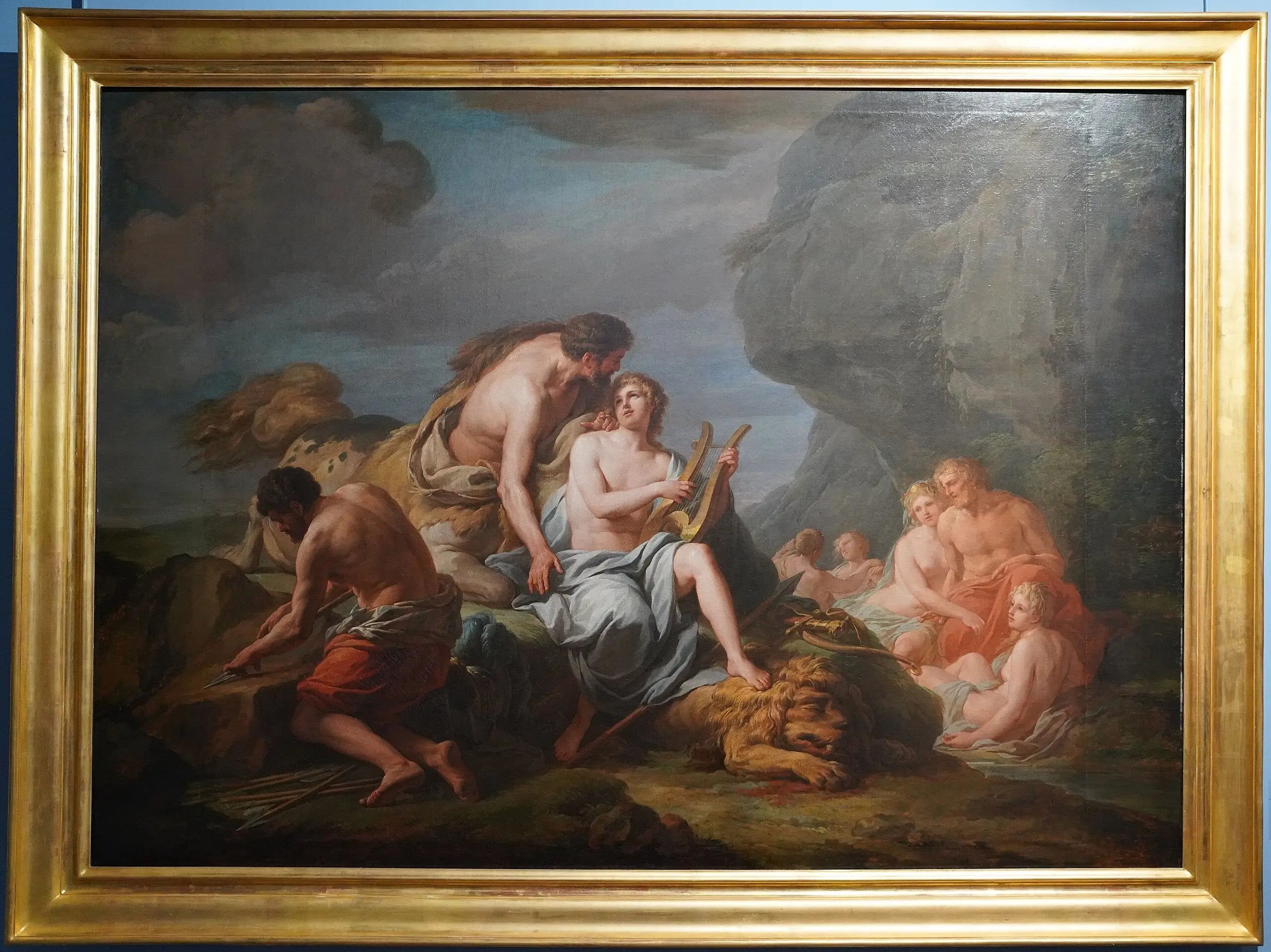 Achille instruit dans la musique par le centaure Chiron - Nicolas-Bernard Lépicié - Alpha Reproduction