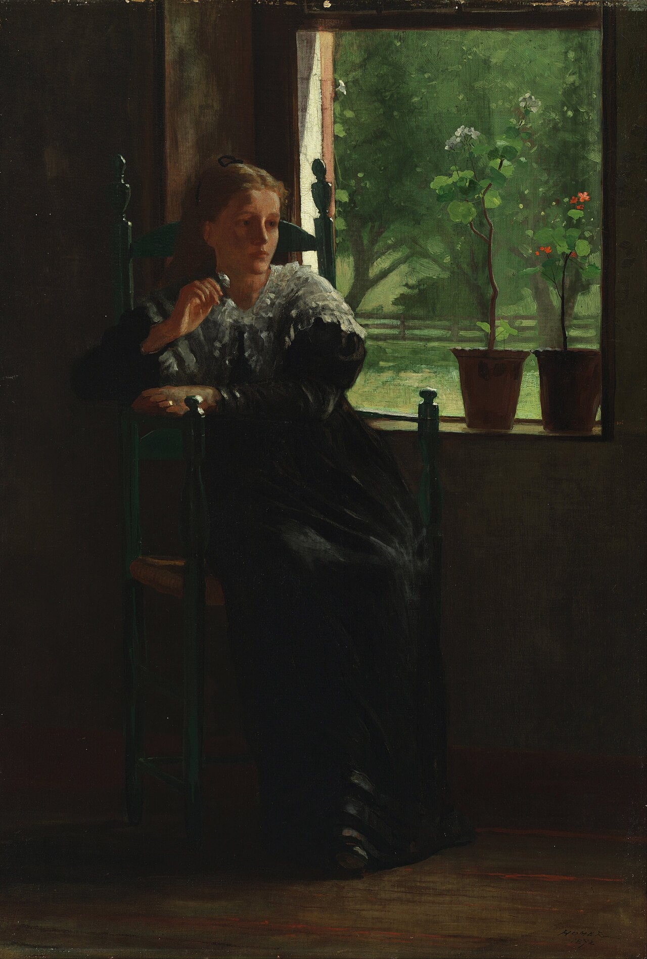 À la fenêtre - Winslow Homer