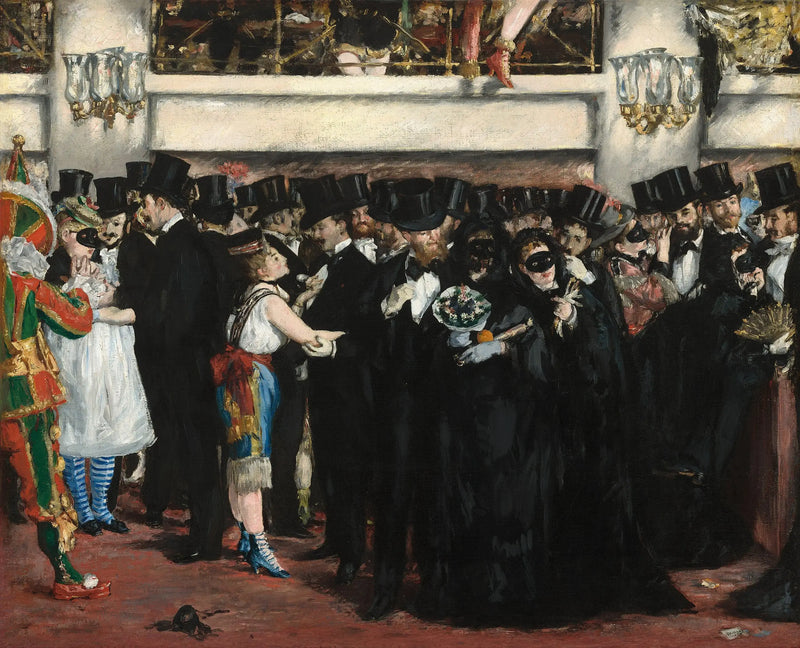 ओपेरा में मास्केड बॉल - Édouard Manet