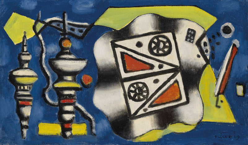 Composition sur fond bleu (1929) - Fernand Léger