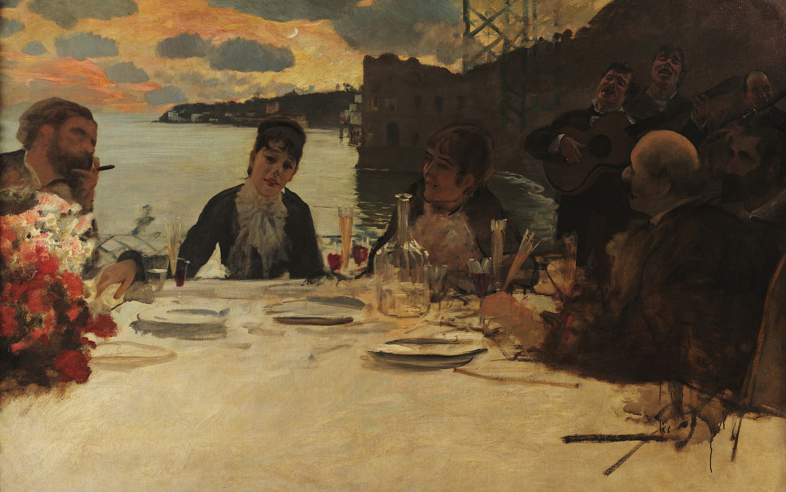 Déjeuner à Posillipo - Giuseppe De Nittis - Alpha Reproduction