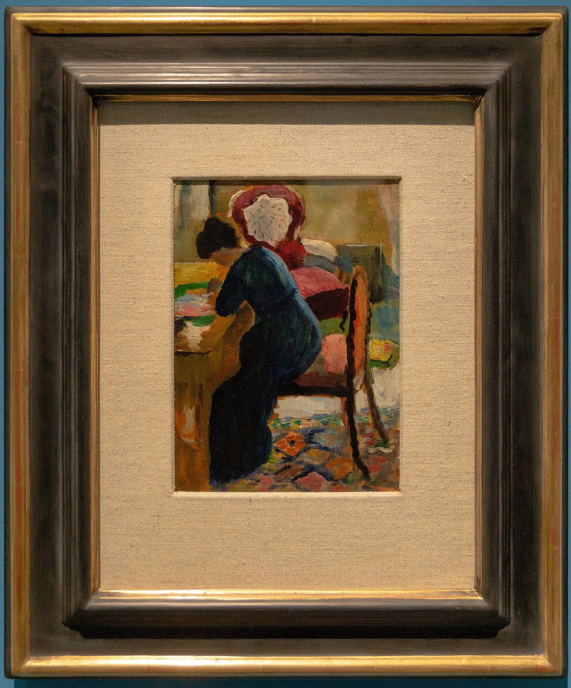 Reproduction du tableau « Élisabeth au bureau - August Macke » par Alpha Reproduction en peinture à l’huile