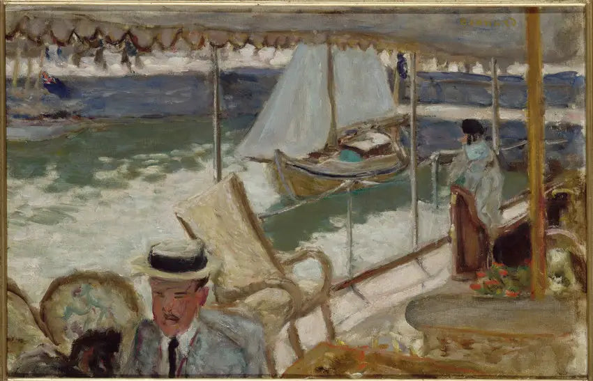 Reproduction du tableau « En yacht - Pierre Bonnard » par Alpha Reproduction en peinture à l’huile