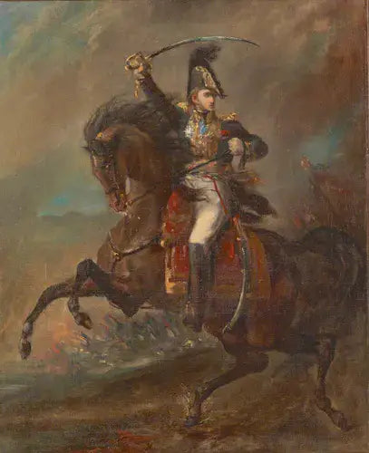 पहले साम्राज्य का जनरल दुश्मन पर हमला कर रहा है - थिओडोर जेरिकॉल्ट