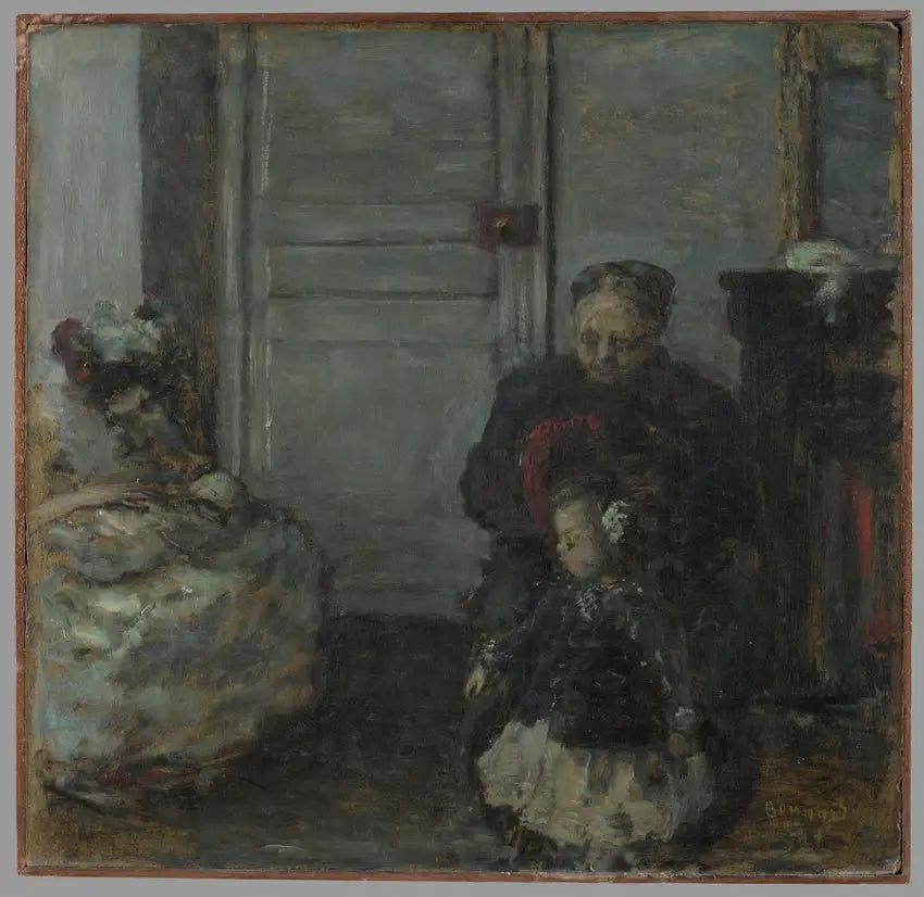 Reproduction du tableau « Intérieur, femme et enfants - Pierre Bonnard » par Alpha Reproduction en peinture à l’huile