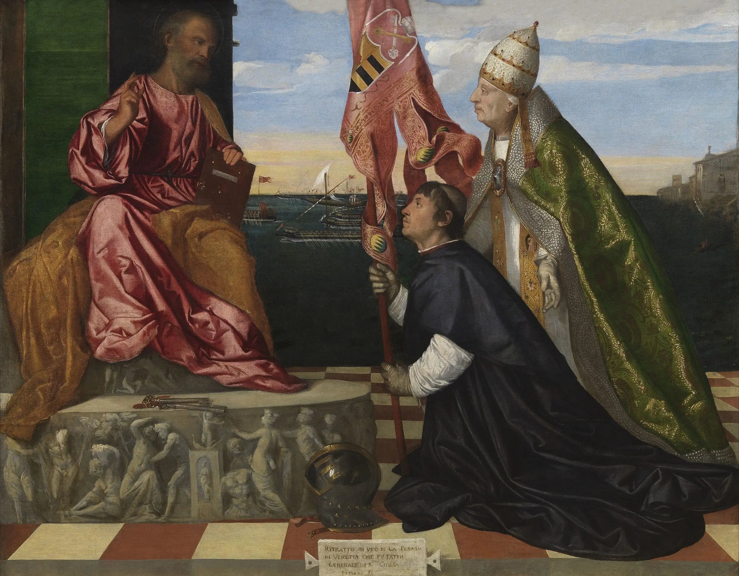 Jacopo Pesaro présentant le pape Alexandre VI à saint Pierre - Titian - Alpha Reproduction