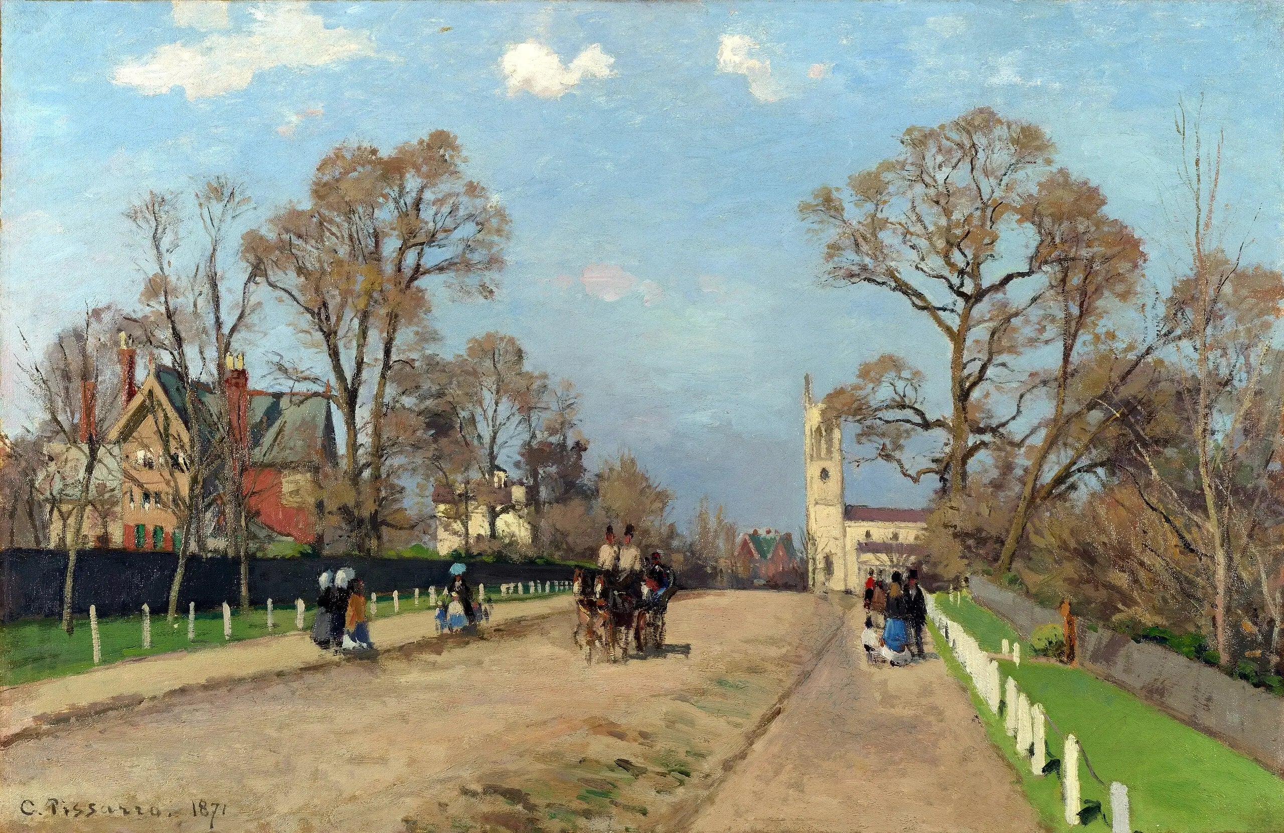 Reproduction du tableau « L'Avenue, Sydenham - Camille Pissarro » par Alpha Reproduction en peinture à l’huile