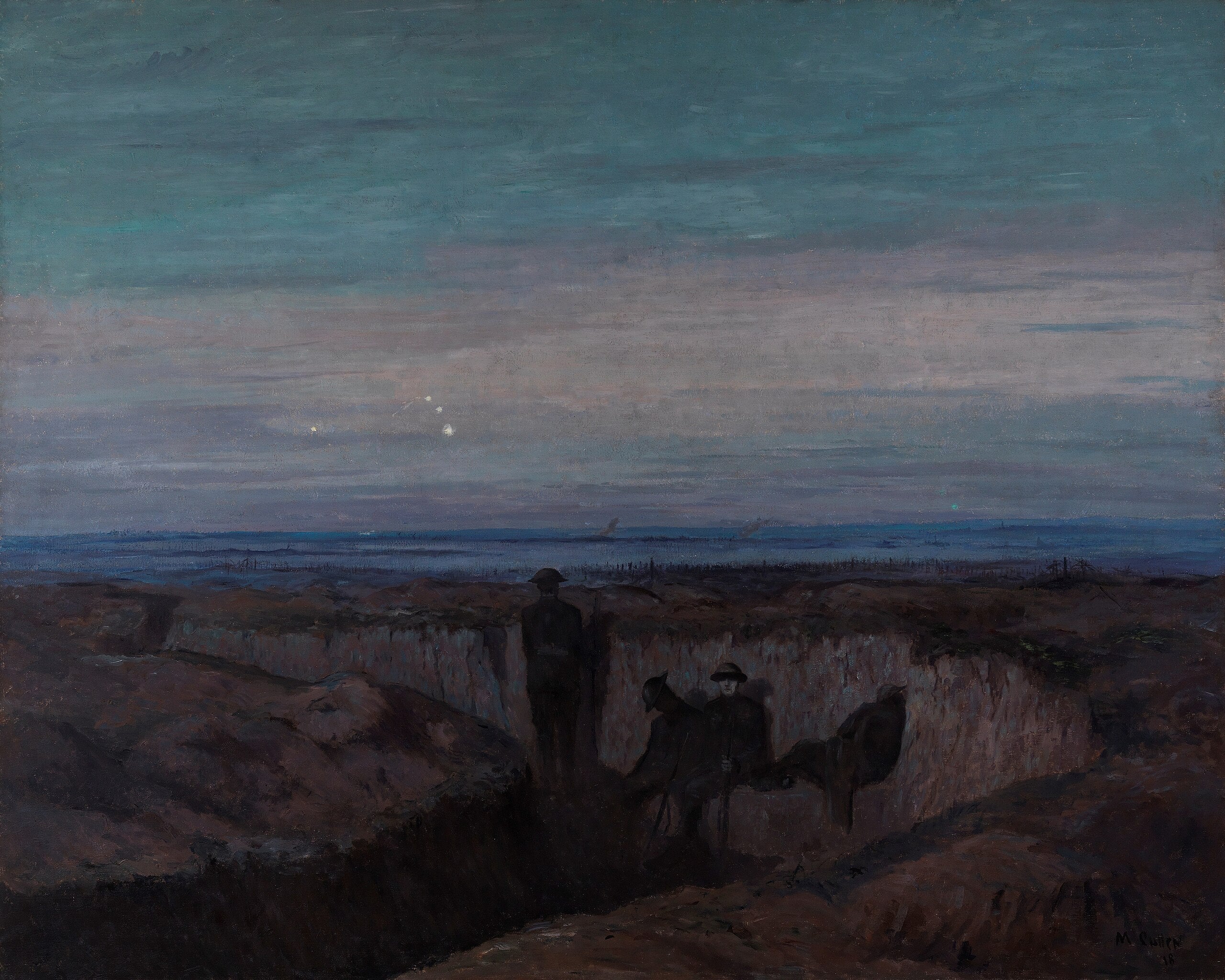 ओउस ट्रेंच पर भोर - मौरिस गैलब्रेथ कुलेन