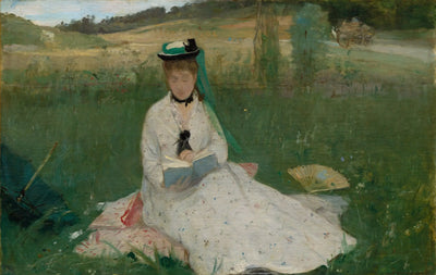 Reproduction du tableau « L'ombrelle verte - Berthe Morisot » par Alpha Reproduction en peinture à l’huile