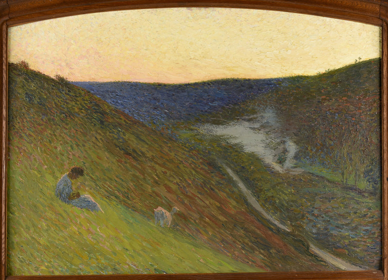 La Vallée du Vert au crépuscule - Henri-Jean Guillaume Martin