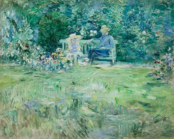 Reproduction du tableau « La leçon au jardin - Berthe Morisot » par Alpha Reproduction en peinture à l’huile