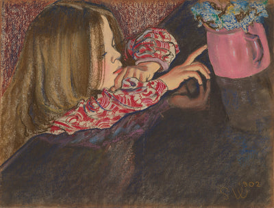 La petite Hélène avec un vase - Stanisław Wyspiański