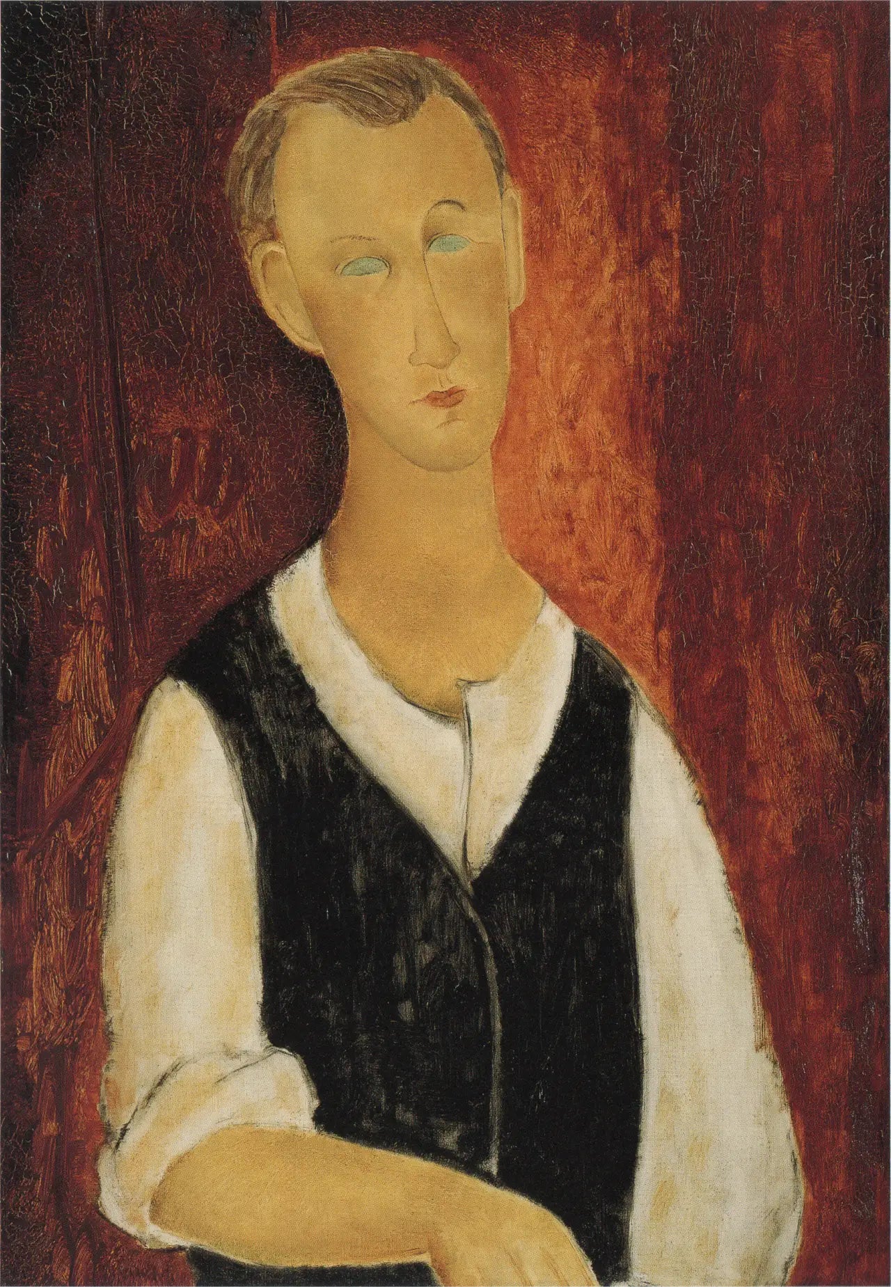 Reproduction du tableau « Le jeune paysan - Amedeo Modigliani » par Alpha Reproduction en peinture à l’huile