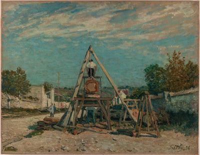 Reproduction du tableau « Les Scieurs de long - Alfred Sisley » par Alpha Reproduction en peinture à l’huile