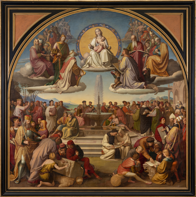 Le triomphe de la religion dans les arts - Johann Friedrich Overbeck - Alpha Reproduction
