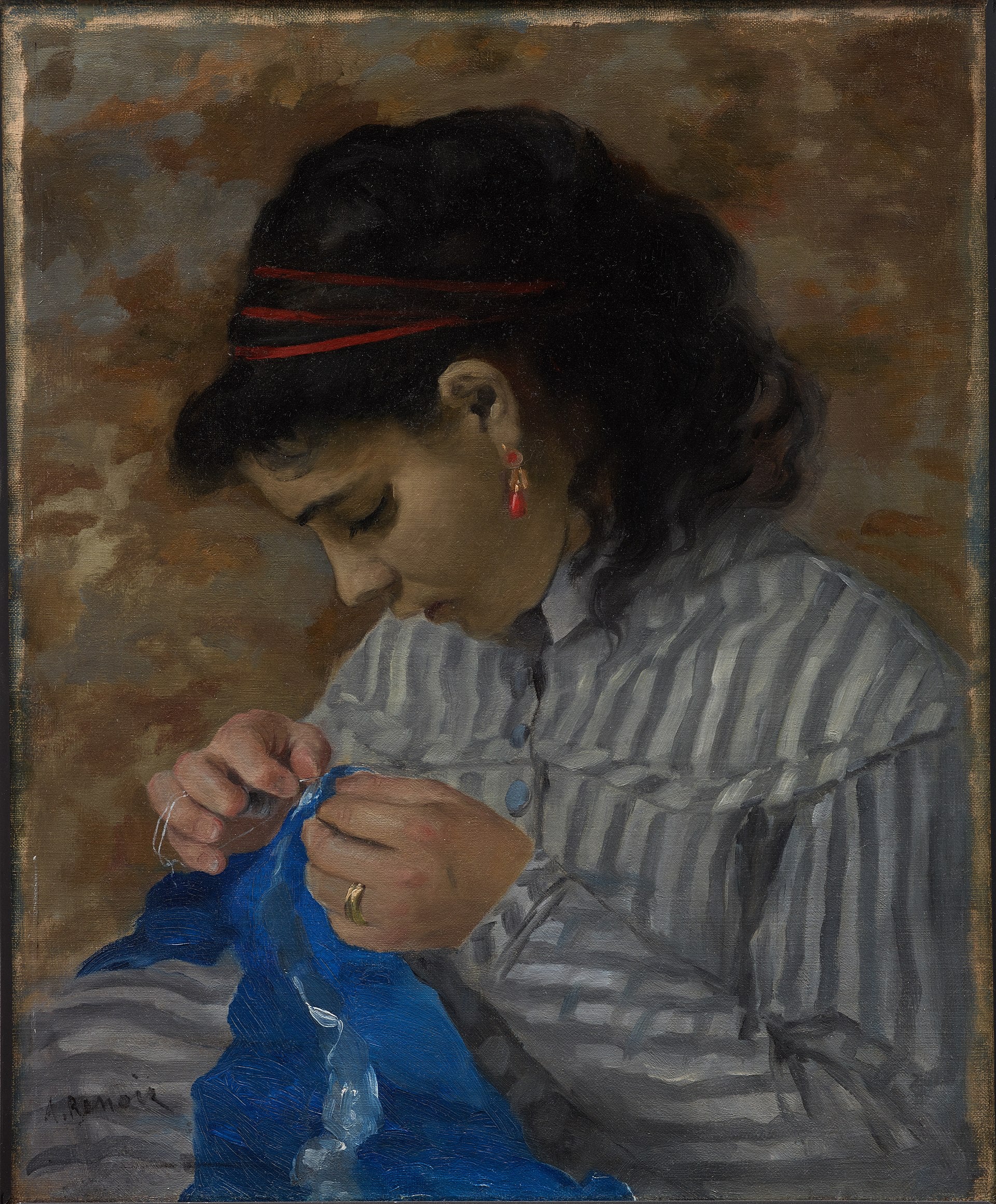 Reproduction du tableau « Lise Cousant - Pierre-Auguste Renoir » par Alpha Reproduction en peinture à l’huile
