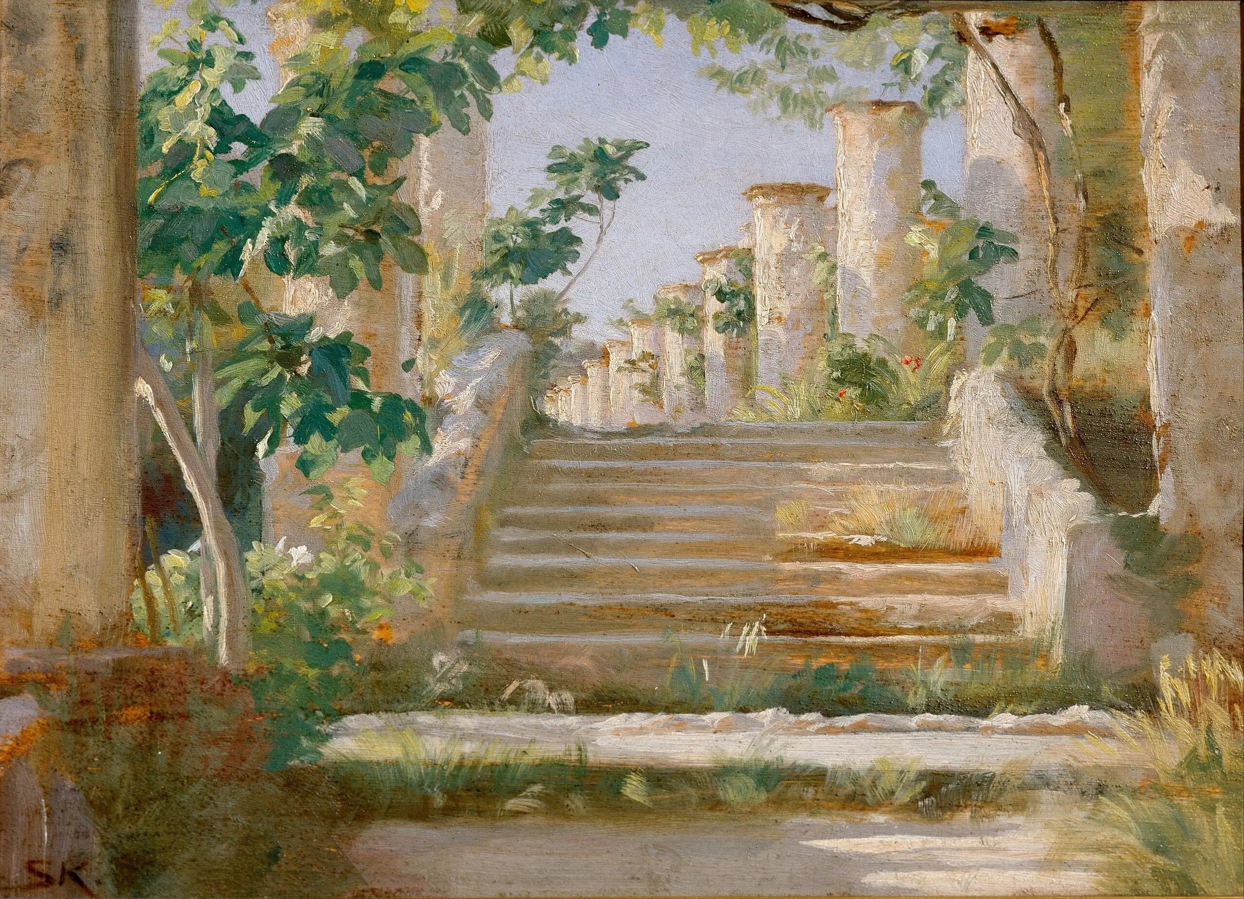 Loggia à Ravello - Peder Severin Krøyer - Alpha Reproduction