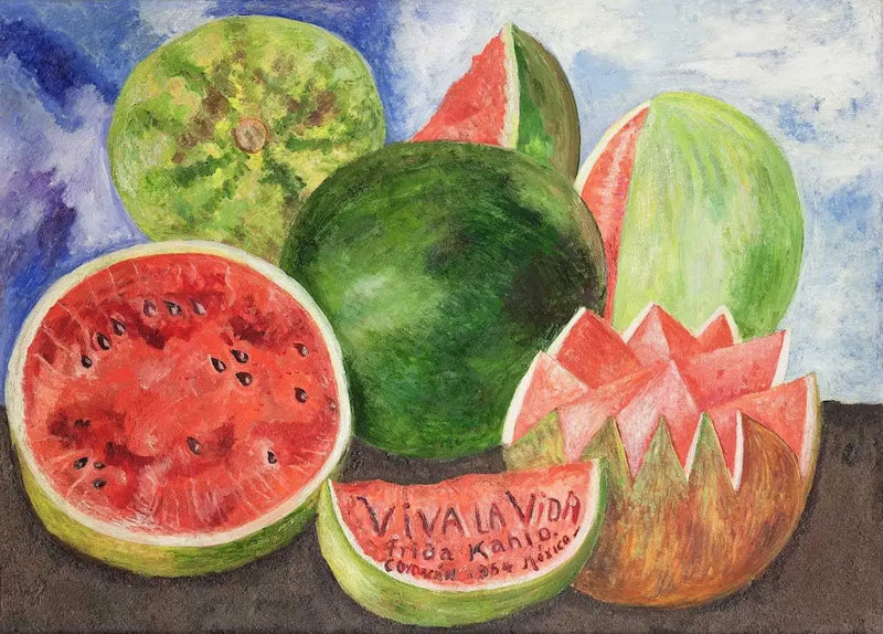 मृत प्रकृति: विवा ला vida - फ्रिडा काहलो