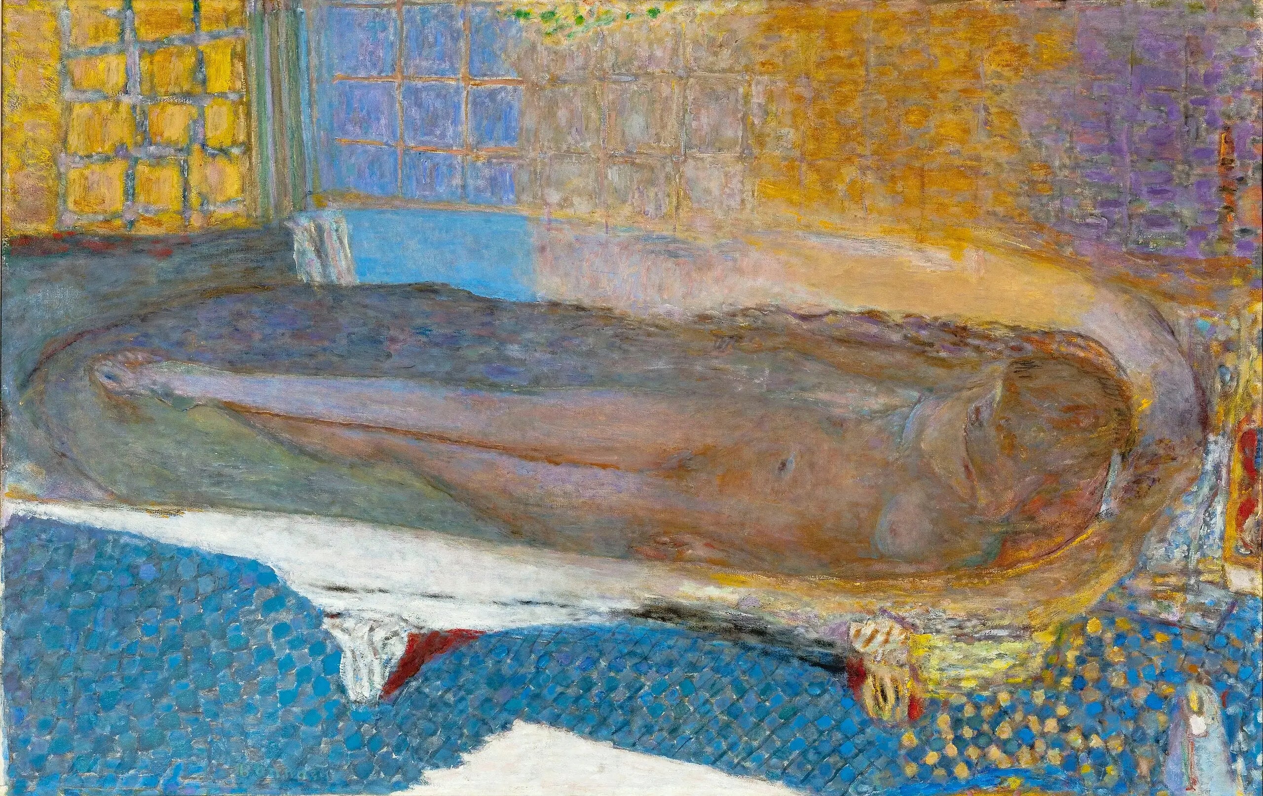 Reproduction du tableau « Nu dans la salle de bain - Pierre Bonnard » par Alpha Reproduction en peinture à l’huile