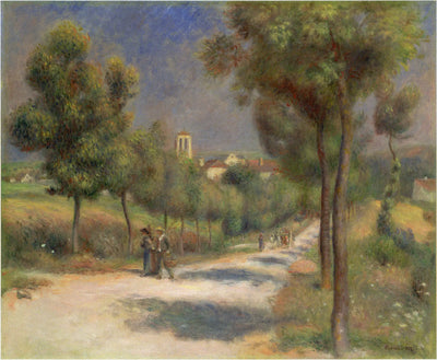 Reproduction du tableau « Paysage d'Essoyes, tôt le matin - Pierre-Auguste Renoir » par Alpha Reproduction en peinture à l’huile