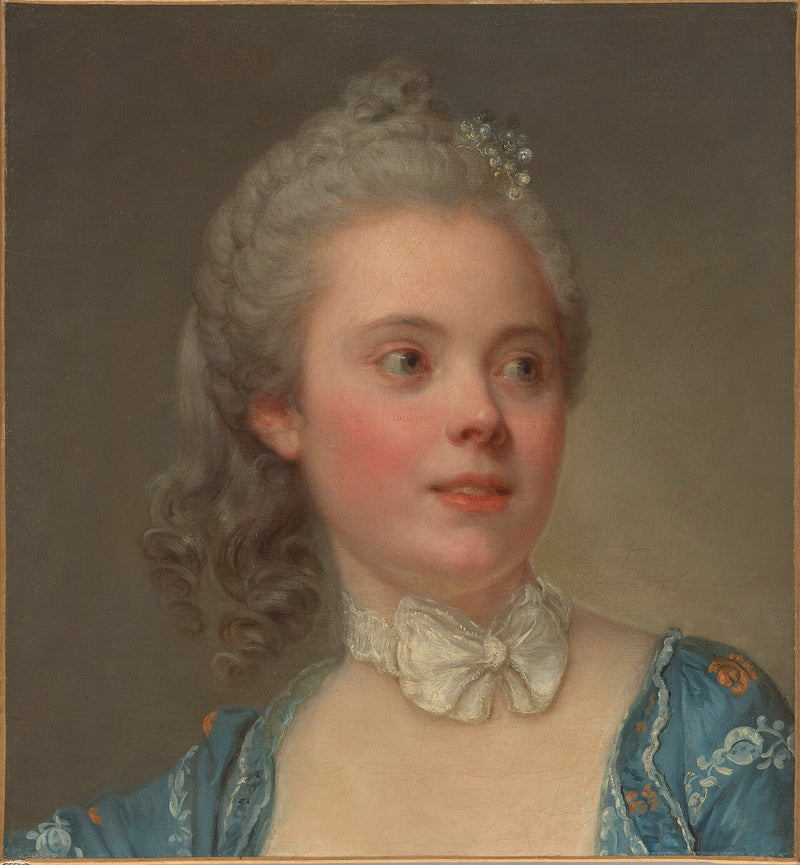 एक युवा महिला का पोर्ट्रेट - जीन-बैप्टिस्ट ग्रुएज़