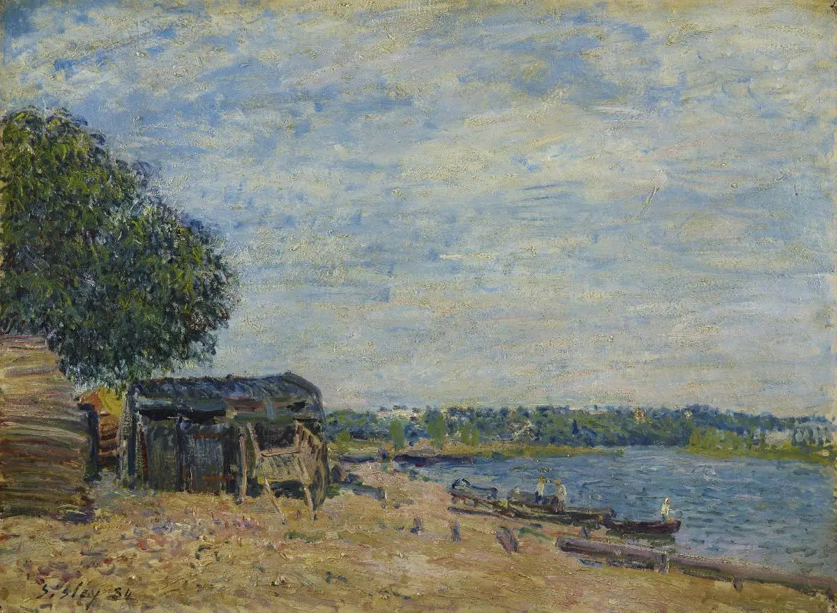 Reproduction du tableau « Saint-Mammès. Paysage - Alfred Sisley » par Alpha Reproduction en peinture à l’huile