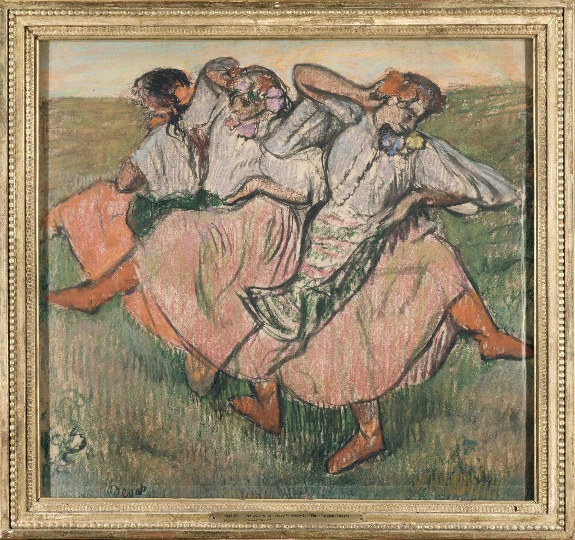 तीन रूसी नर्तक - एडगर डिगास