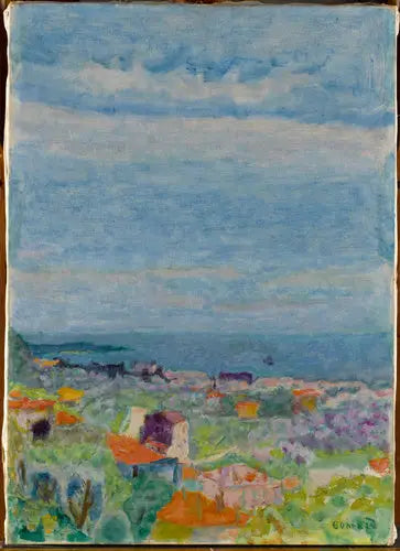 Reproduction du tableau « Vue panoramique, Le Cannet - Pierre Bonnard » par Alpha Reproduction en peinture à l’huile