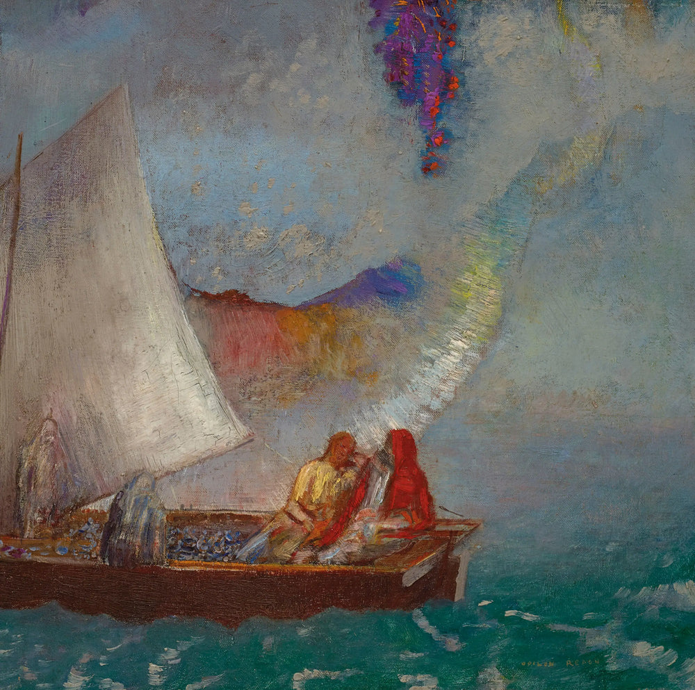 La Voile grise - Odilon Redon image 1 copie peinte à la main à l’huile