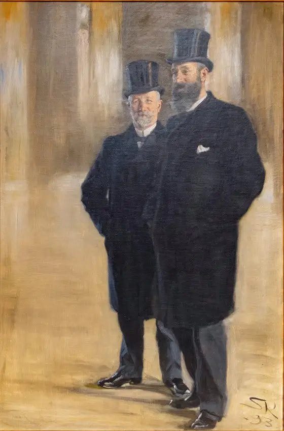 Les marchands Th. Wessel et Emil Vett - Peder Severin Krøyer - Alpha Reproduction