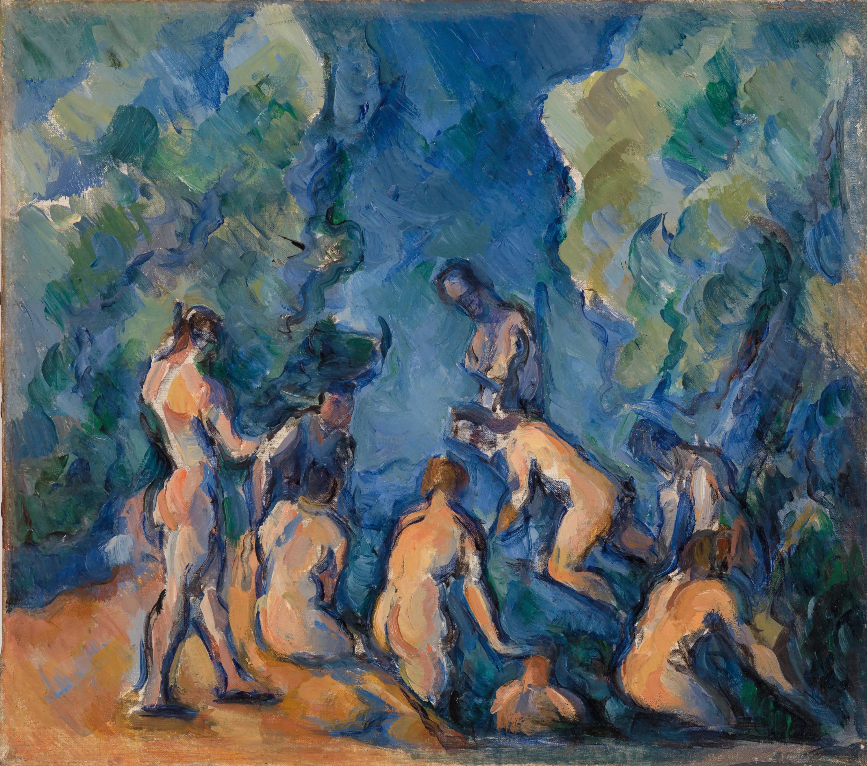 Reproduction du tableau « Baigneurs - Paul Cézanne » par Alpha Reproduction en peinture à l’huile