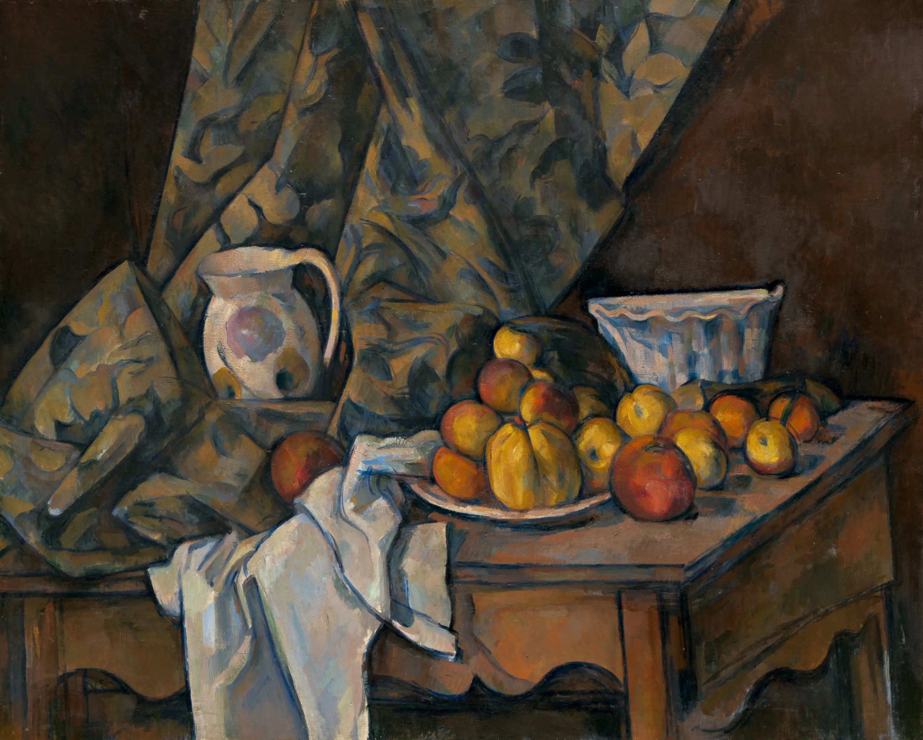 Reproduction du tableau « Nature morte avec pommes et pêches - Paul Cézanne » par Alpha Reproduction en peinture à l’huile