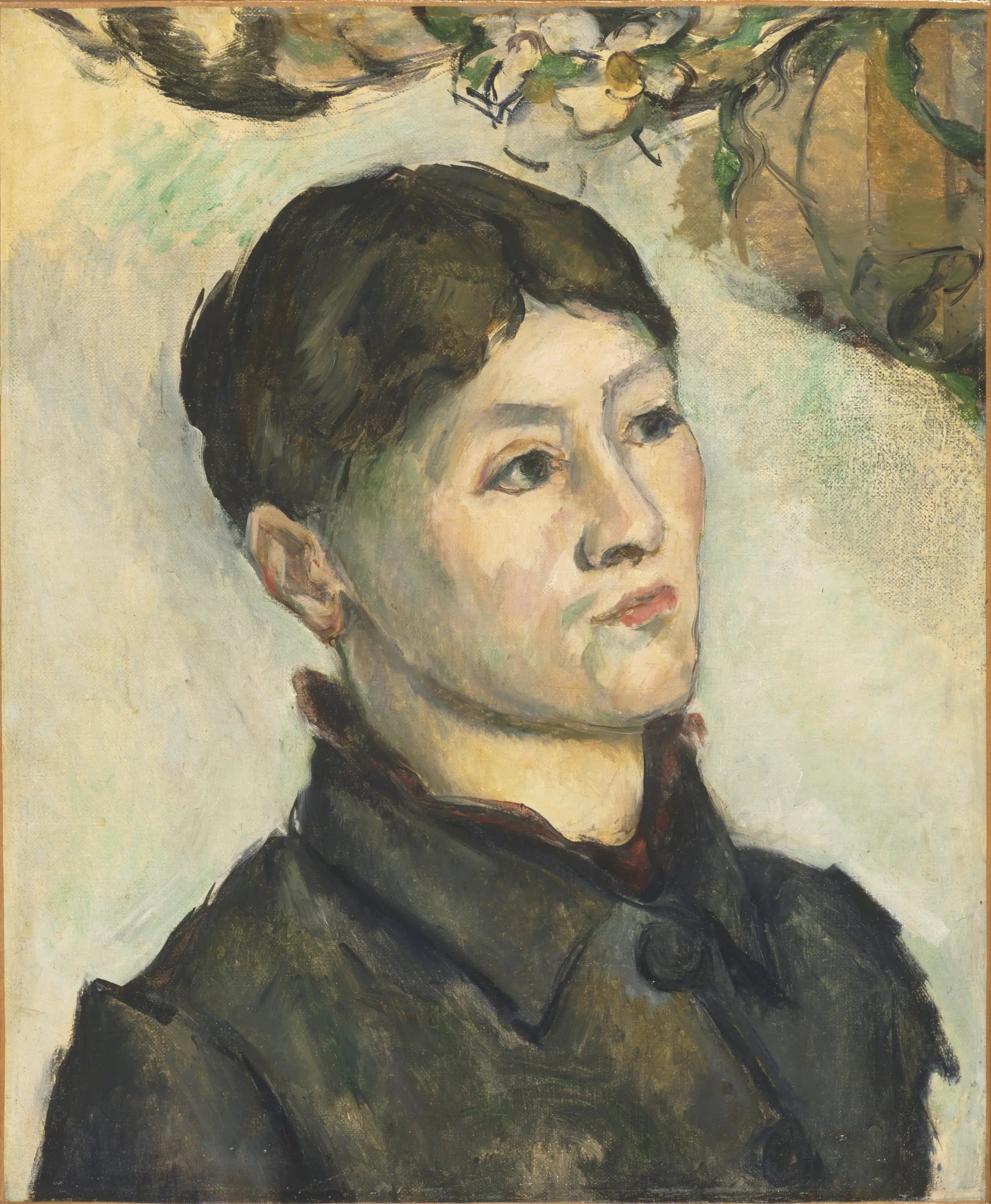 Reproduction du tableau « Portrait of Madame Cézanne - Paul Cézanne » par Alpha Reproduction en peinture à l’huile