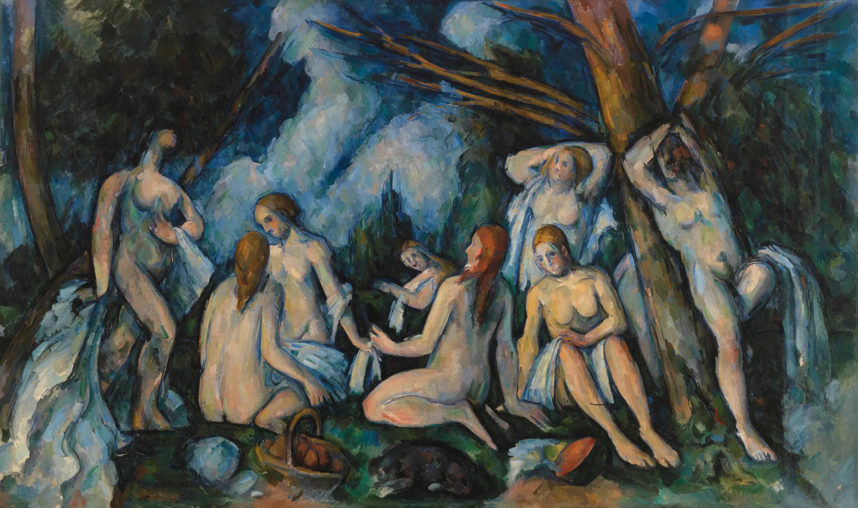 Les Grandes baigneuses - Paul Cézanne - Alpha Reproduction