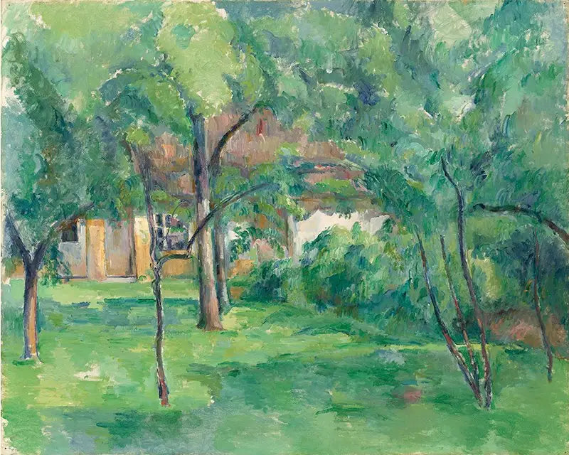 Reproduction du tableau « Ferme en Normandie, été (Hattenville) - Paul Cézanne » par Alpha Reproduction en peinture à l’huile