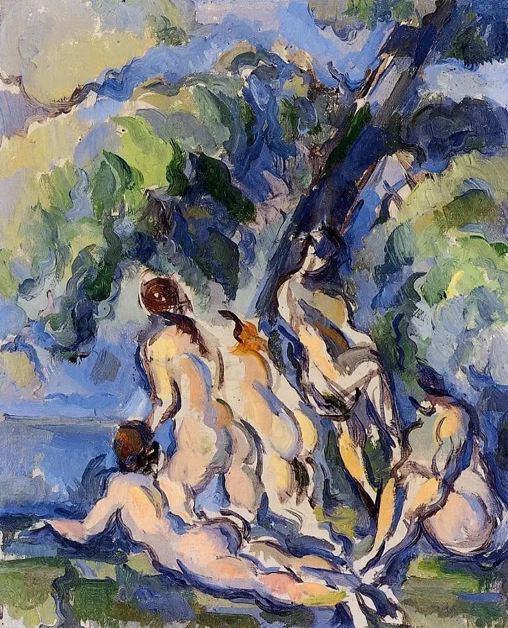 Reproduction du tableau « Baigneuses - Paul Cézanne » par Alpha Reproduction en peinture à l’huile