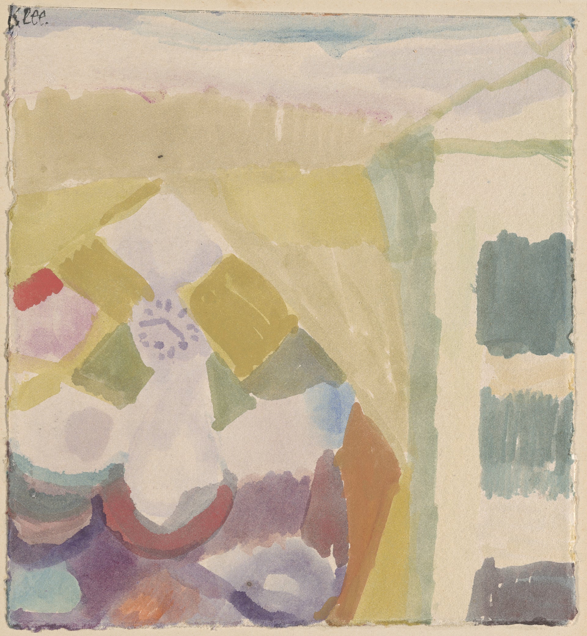 Interior with the Clock - Paul Klee