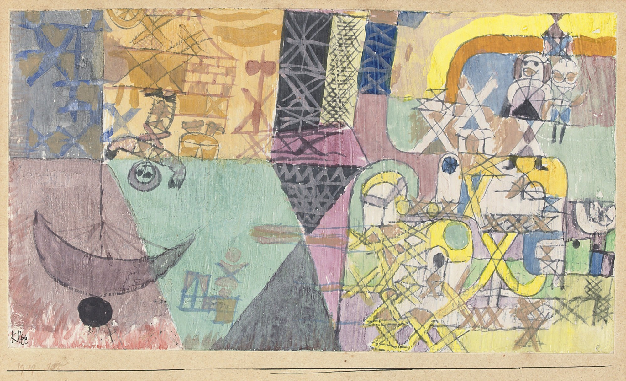 Asiatische Gaukler 1919 — Paul Klee
