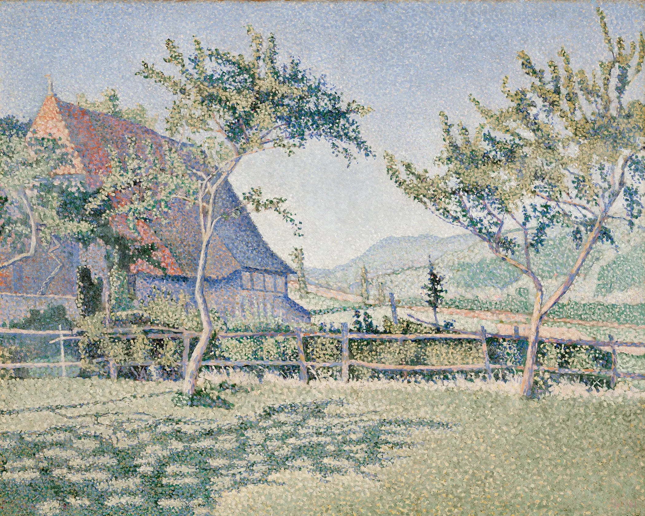 Reproduction du tableau « Comblat-le-Château, Le Pré - Paul Signac » par Alpha Reproduction en peinture à l’huile
