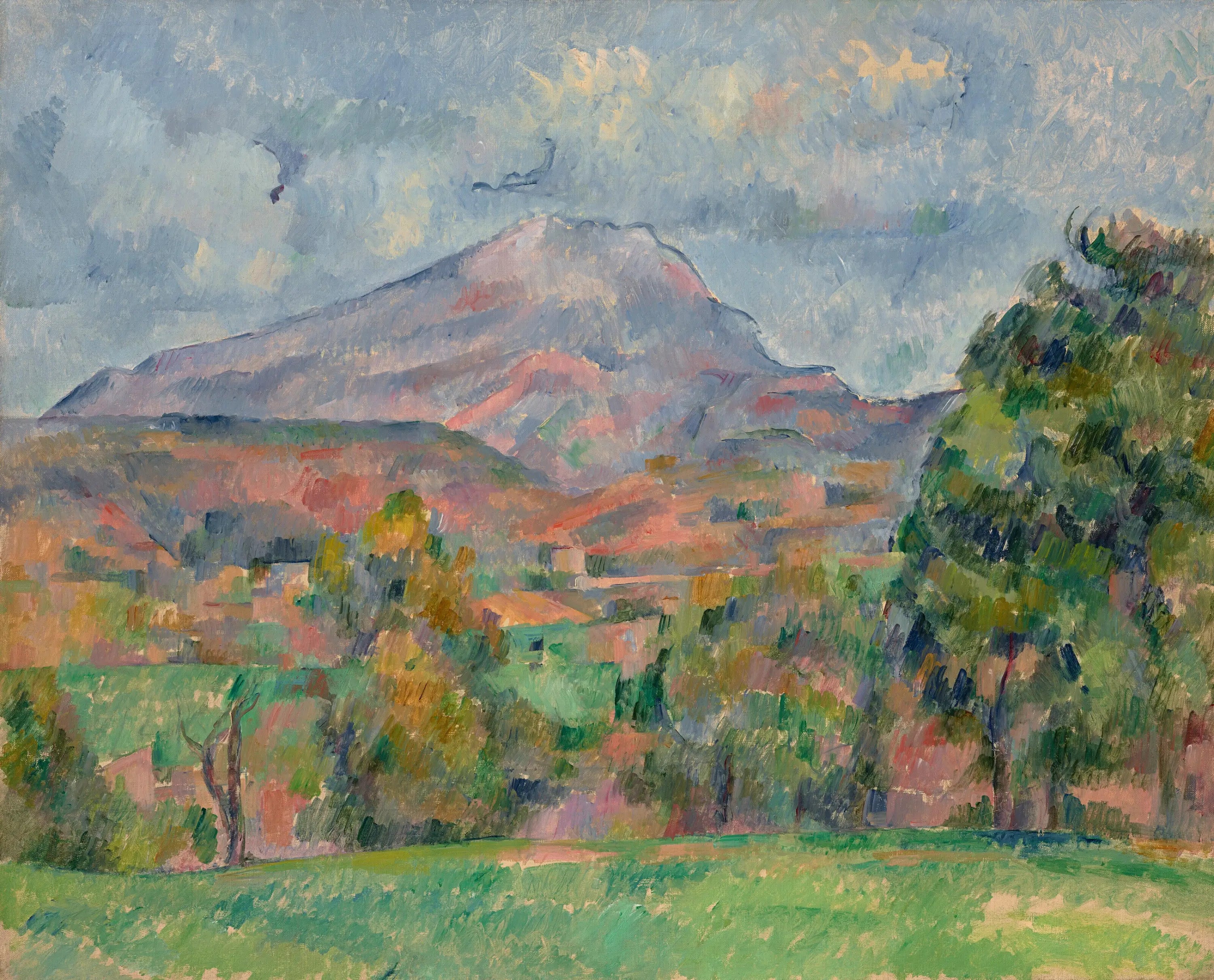 Reproduction du tableau « La Montagne Sainte-Victoire - Paul Cézanne » par Alpha Reproduction en peinture à l’huile