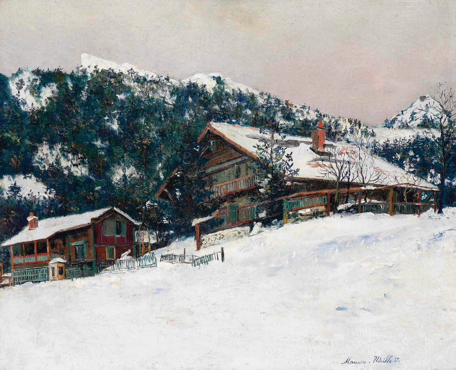 Paysage de neige en Suisse (1921) - Maurice Utrillo