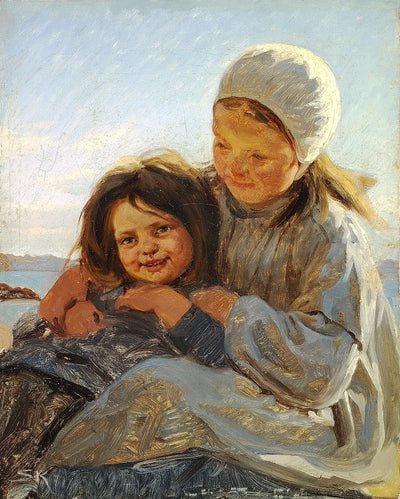 Frères et sœurs. - Peder Severin Krøyer - Alpha Reproduction