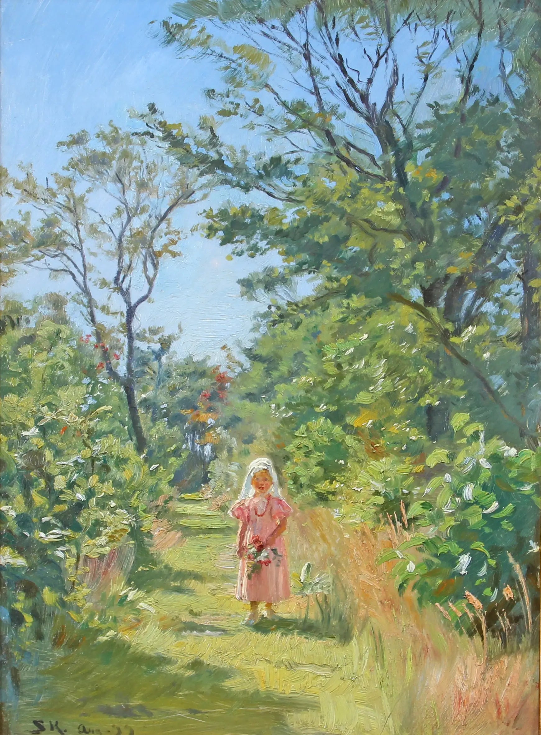 Vibeke Krøyer dans la plantation - Peder Severin Krøyer - Alpha Reproduction