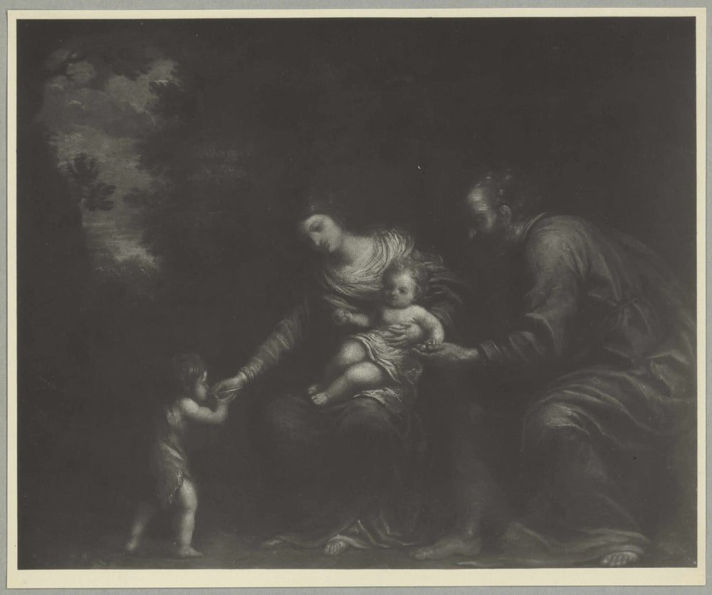 La Sainte Famille dans un paysage - Pier Francesco Mola image 1 reproduction artisanale de tableau