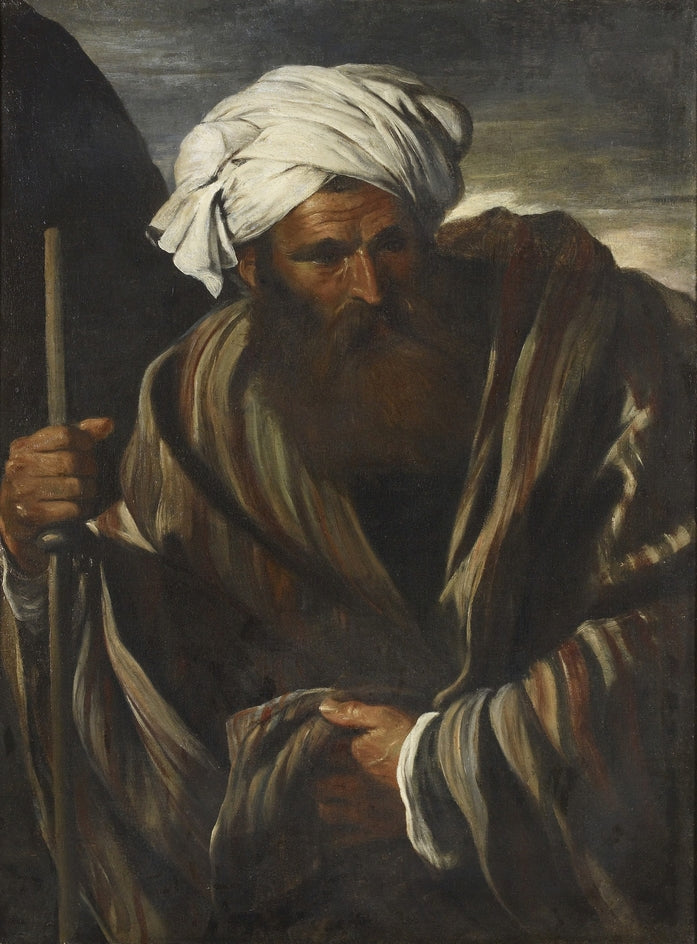 Un homme en tenue orientale - Pier Francesco Mola image 1 reproduction de peinture à l’huile