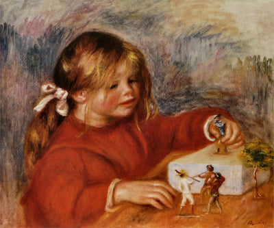 Reproduction du tableau « Claude Renoir jouant - Pierre-Auguste Renoir » par Alpha Reproduction en peinture à l’huile