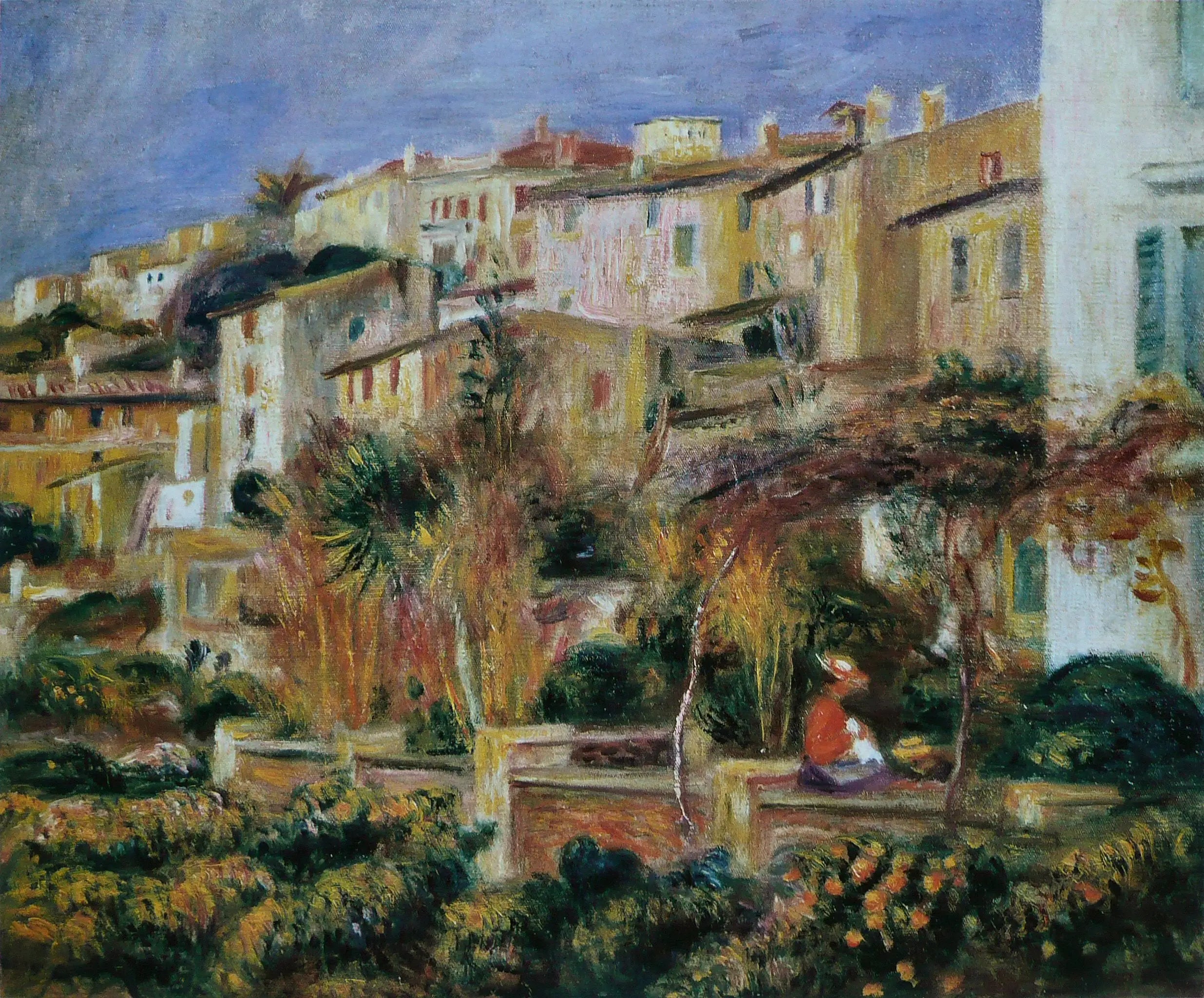 Reproduction du tableau « Terrasses à Cannes - Pierre-Auguste Renoir » par Alpha Reproduction en peinture à l’huile