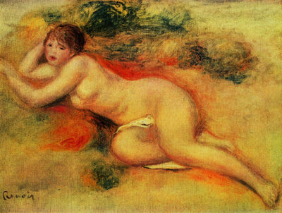 Reproduction du tableau « Figure nue d'une fille - Pierre-Auguste Renoir » par Alpha Reproduction en peinture à l’huile