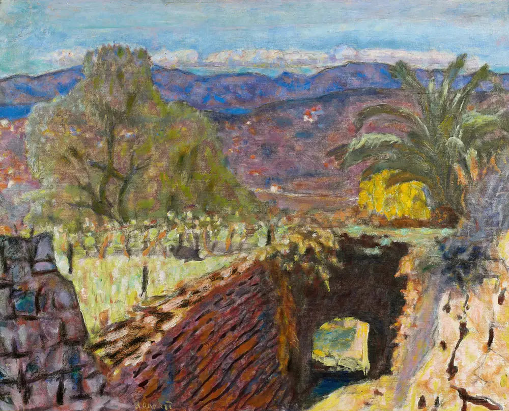 Reproduction du tableau « Paysage du Midi par temps de mistral - Pierre Bonnard » par Alpha Reproduction en peinture à l’huile